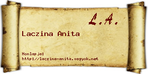 Laczina Anita névjegykártya
